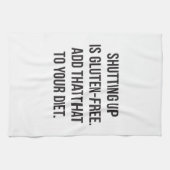 Funny Novelty Humor - Sluiting is luten gratis Theedoek (Horizontaal)