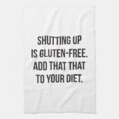 Funny Novelty Humor - Sluiting is luten gratis Theedoek (Verticaal)