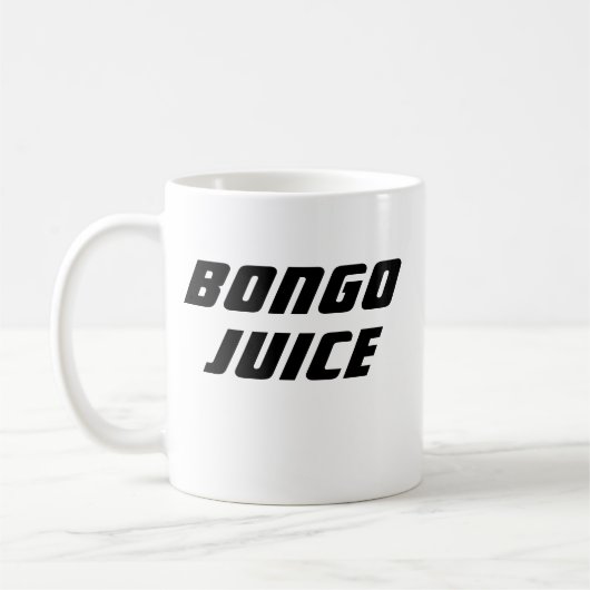 Funny Novelty Kantoor Gift BONGO JUICE Koffiemok (Links)