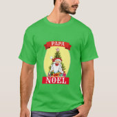 Funny Novelty Kerstmis PAPA NOEL T-shirt (Voorkant)
