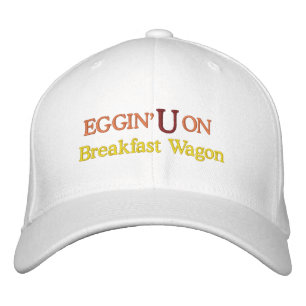 Funny Novelty Mannen Sports EGGIN'UON Geborduurde Pet