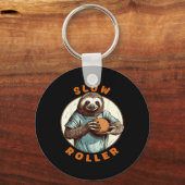 Funny Novelty Men Womens Ten Pin Slow Roller Bowle Sleutelhanger (Voorkant)