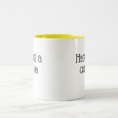 Funny Novelty MET EEN CUPPA Tweekleurige Koffiemok (Center)