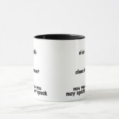 Funny Novelty Mok... bijna, nu mag je spreken Mok (Midden)