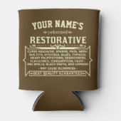 Funny Novelty Personalized Cure-All Vintage Blikjeskoeler (Voorkant)