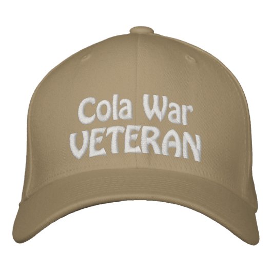 Funny Novelty Sports COLA WAR VETERAN Geborduurde Pet (Voorkant)