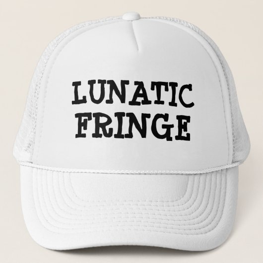 Funny Novelty Teen Gamers LUNATIC FRINGE Trucker Pet (Voorkant)