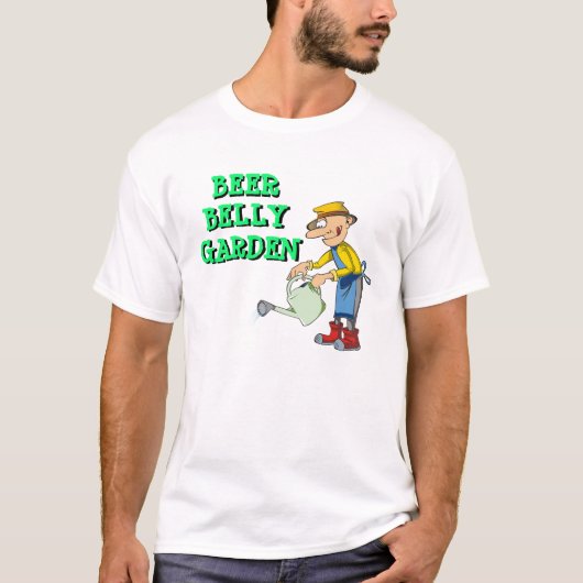 Funny Novelty Terug naar School BIER BELLY GARDEN T-shirt (Voorkant)