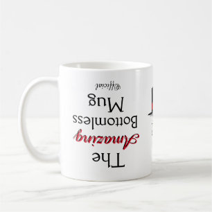 Funny Novelty the OFFICIAL AMAZING BOTTOMLESS Cof Koffiemok