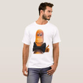 Funny Novelty Tiener College de heer Thumbs omhoog T-shirt (Voorkant volledig)
