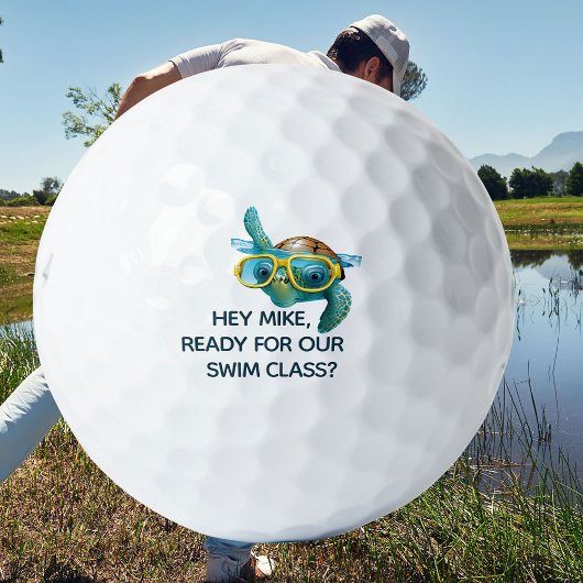 Funny Novelty Water Hole Voornaam Golfballen