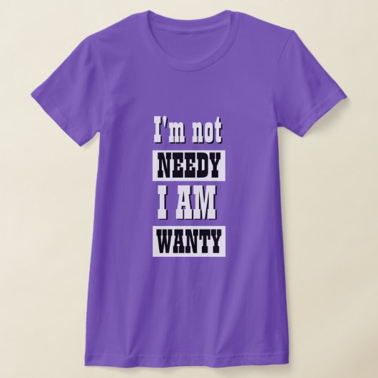 Funny Novelty Women's Mode NODIG NIET T-Shirt (Laagn)