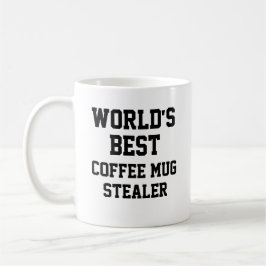 Funny Novelty WORLD'S BESTE COFFEE MOK STEALER