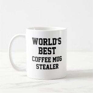 Funny Novelty WORLD'S BESTE COFFEE MOK STEALER