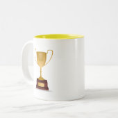 Funny Novelty WORLD'S BESTE SPOON CLINKER Tweekleurige Koffiemok (Voorkant links)