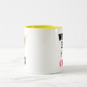 Funny Novelty WORLD'S BESTE SPOON CLINKER Tweekleurige Koffiemok (Center)