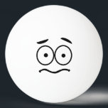 Funny Novelty Worried Face Emoji Pingpongbal<br><div class="desc">Grappig bezorgd gezicht pingpongbal.</div>
