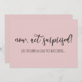 Funny Now Act verrast, word jij mijn Bridesmaid? Kaart (Voorkant / Achterkant)