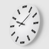 Funny Now Clock (Light Grey) Grote Klok (Hoek)