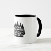 Funny Now Entering I Wishabish Woods Forest Audaci Mok (Voorkant rechts)