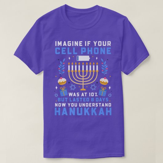 Funny Now You Understand Hanukkah Cellphone Chanuk T-shirt (Design voorkant)