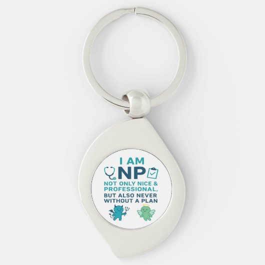 Funny NP Sleutelhanger - Nurse Practitioner Gift (Voorkant)