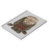 Funny Nubian Goat met monocle Notitieboek (Linkerzijde)