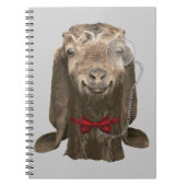 Funny Nubian Goat met monocle Notitieboek (Voorkant)