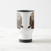 Funny Nubian Goat met monocle Reisbeker (Center)