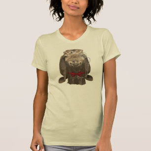 Funny Nubian Goat met monocle T-shirt