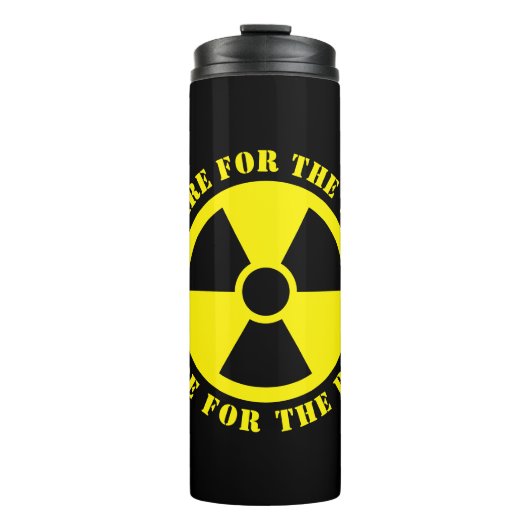 Funny nuclear prep sign Thermal Tumbler Thermosbeker (Voorkant)