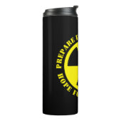 Funny nuclear prep sign Thermal Tumbler Thermosbeker (Gedraaid links)