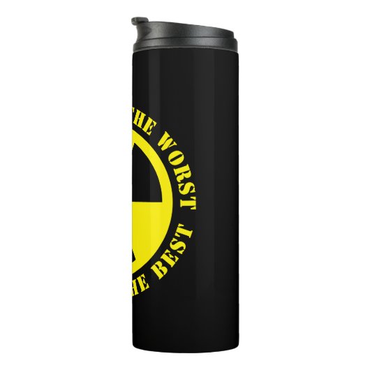 Funny nuclear prep sign Thermal Tumbler Thermosbeker (Geroteerd rechts)