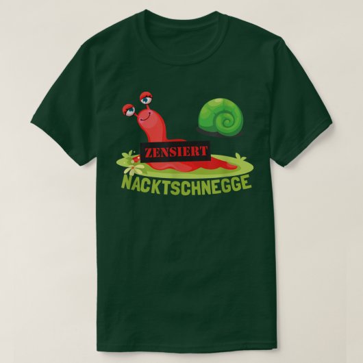 Funny nudibranch slug Fun T-shirt (Design voorkant)