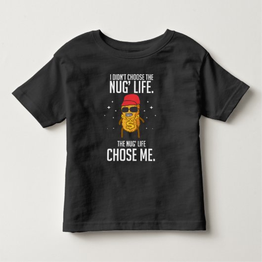 Funny Nug Life Design Chicken Nugget Kinder Shirts (Voorkant)