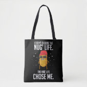 Funny Nug Life Design Chicken Nugget Tote Bag (Voorkant)