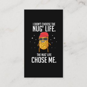 Funny Nug Life Design Chicken Nugget Visitekaartje