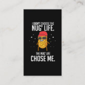 Funny Nug Life Design Chicken Nugget Visitekaartje (Voorkant)