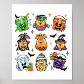  Funny Nuggets Maaltijdemmer Halloween Spooky Poster (Voorkant)
