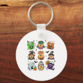 Funny Nuggets Maaltijdemmer Halloween Spooky Sleutelhanger (Voorkant)