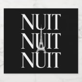 Funny Nuit Nuit Bier Etiket (Enkel label)