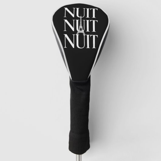 Funny Nuit Nuit Golfheadcover (Voorkant)