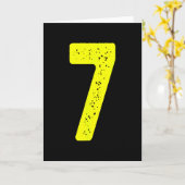 Funny Number 7 67 Meme Costume Matching Group Hall Kaart (Gele Bloem)