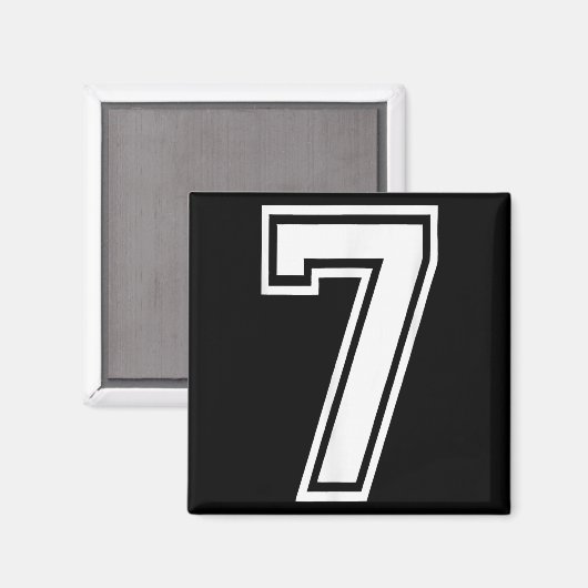 Funny Number 7 67 Meme Costume Matching Group Hall Magneet (Voorkant / Achterkant)