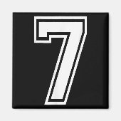 Funny Number 7 67 Meme Costume Matching Group Hall Magneet (Voorkant)