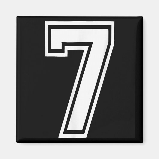 Funny Number 7 67 Meme Costume Matching Group Hall Magneet (Voorkant)