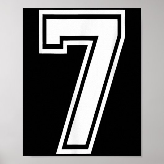 Funny Number 7 67 Meme Costume Matching Group Hall Poster (Voorkant)