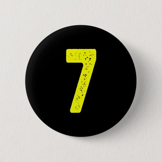 Funny Number 7 67 Meme Costume Matching Group Hall Ronde Button 5,7 Cm (Voorkant)