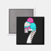 Funny Number 7 Baseball Drip 67 Meme Costume Coupl Magneet (Voorkant / Achterkant)