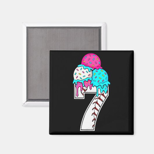 Funny Number 7 Baseball Drip 67 Meme Costume Coupl Magneet (Voorkant / Achterkant)
